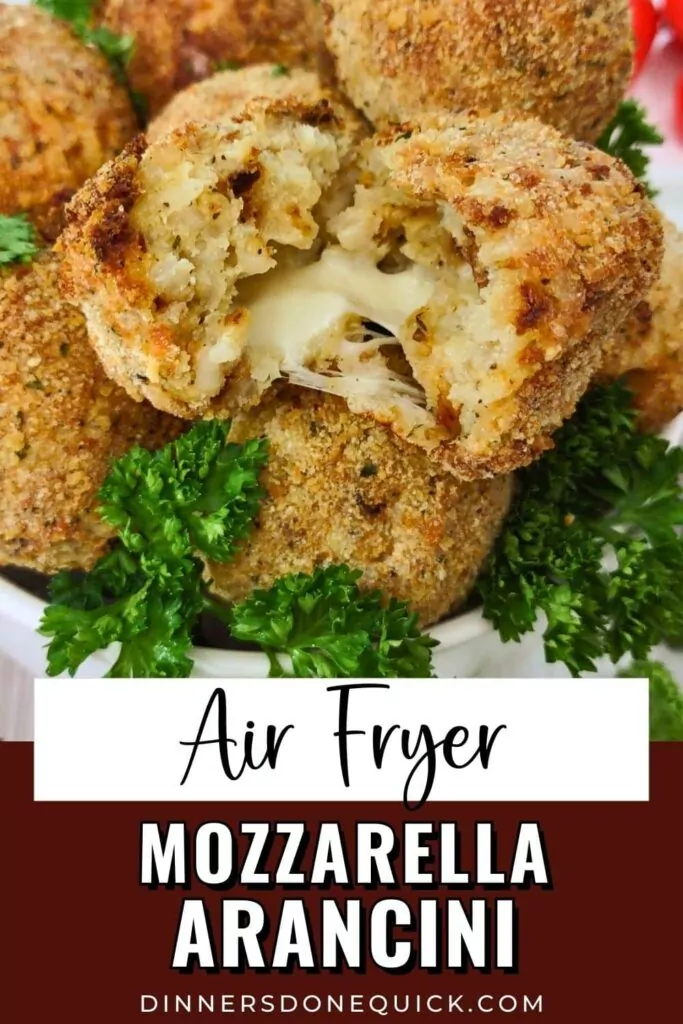 air fryer mozzarella arancini rice balls dinners done quick pinterest