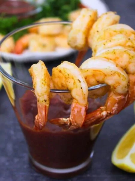 air fryer shrimp cocktail recipe dinners done quick featured image
