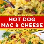 hot dog mac and cheese recipe dinners done quick pinterest