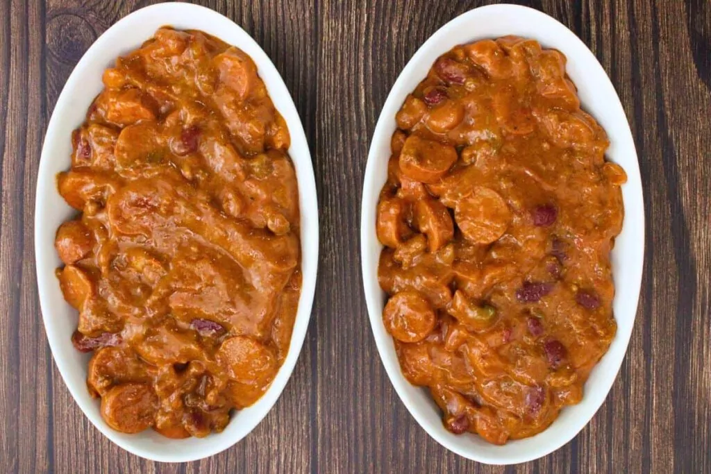 add hot dog casserole to greased casserole dish