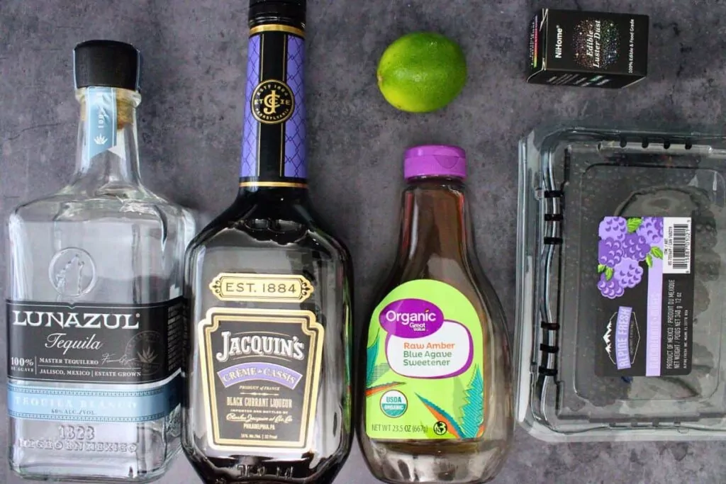 ingredients to make black magic margarita