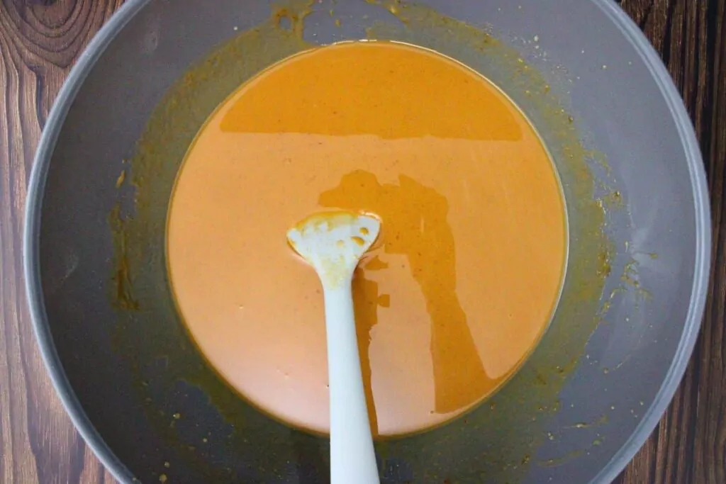 add pumpkin pudding mix, milk, vodka, rumchata, and pumpkin puree to large mixing bowl