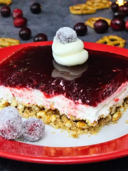 cranberry pretzel salad recipe dinners done quick featured image