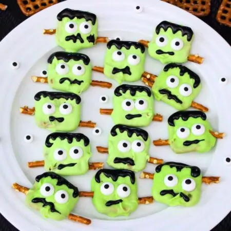 frankenstein pretzels recipe dinners done quick featured image