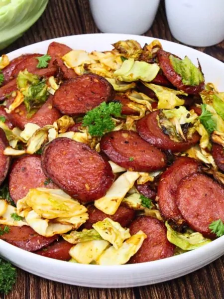 cabbage and sausage recipe dinners done quick featured image