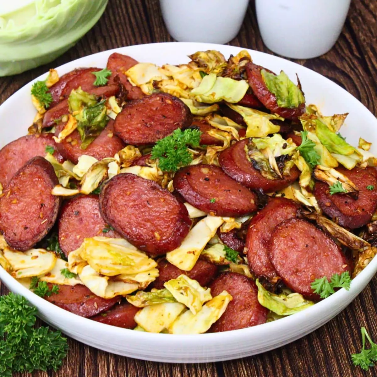 cabbage and sausage recipe dinners done quick featured image