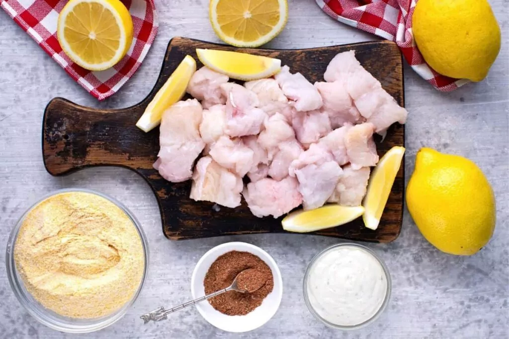 ingredients to make catfish nuggets in the air fryer