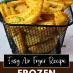 air fryer frozen potato wedges recipe dinners done quick pinterest