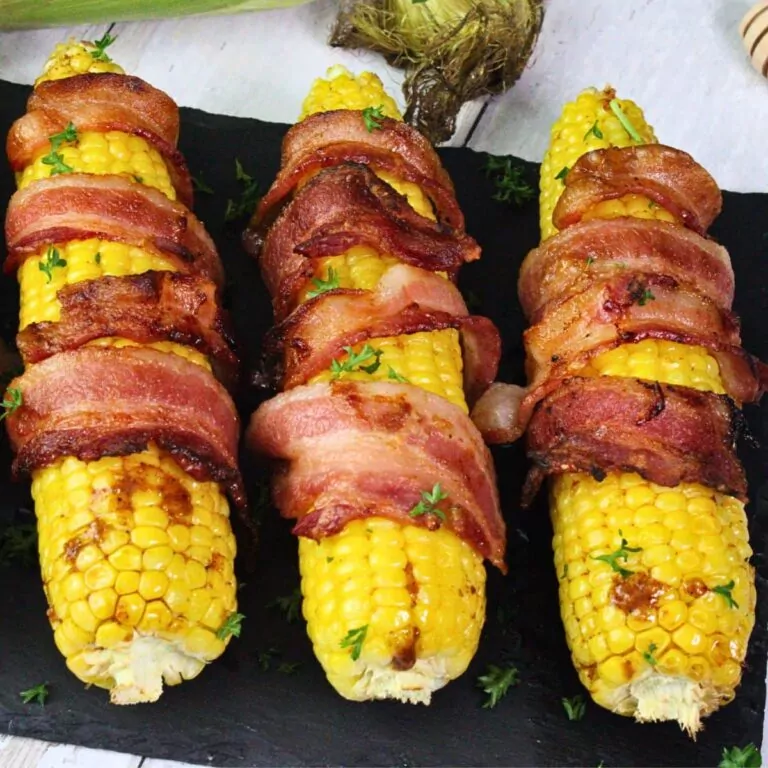 bacon wrapped corn on the cob recipe dinners done quick featured image