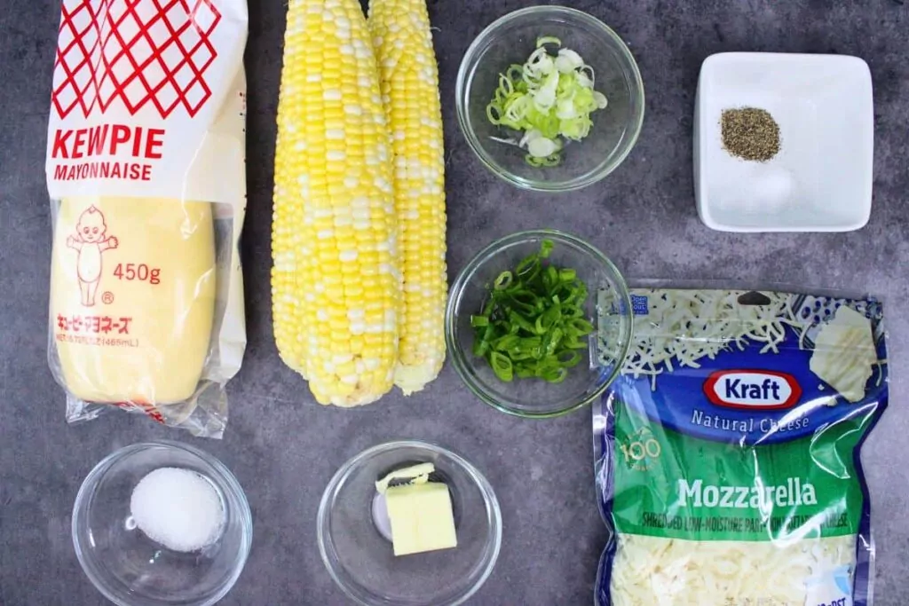 ingredients to make korean corn cheese