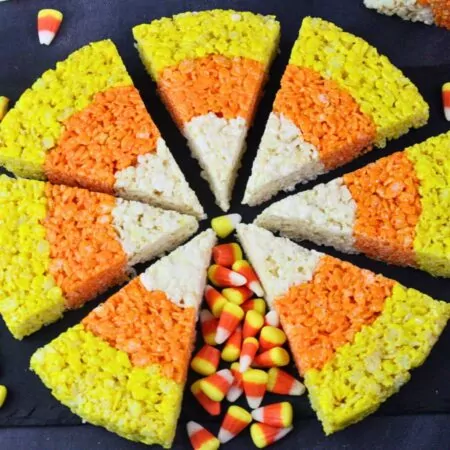 candy corn rice krispie treats recipe dinners done quick featured image