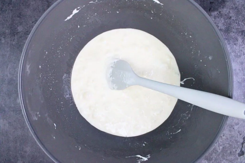 melt butter and marshmallows for ghost rice krispie treats